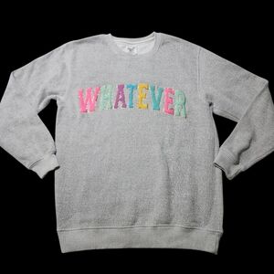 Pacific & Company Gray Multicolor Whatever Sweatshirt Size Medium